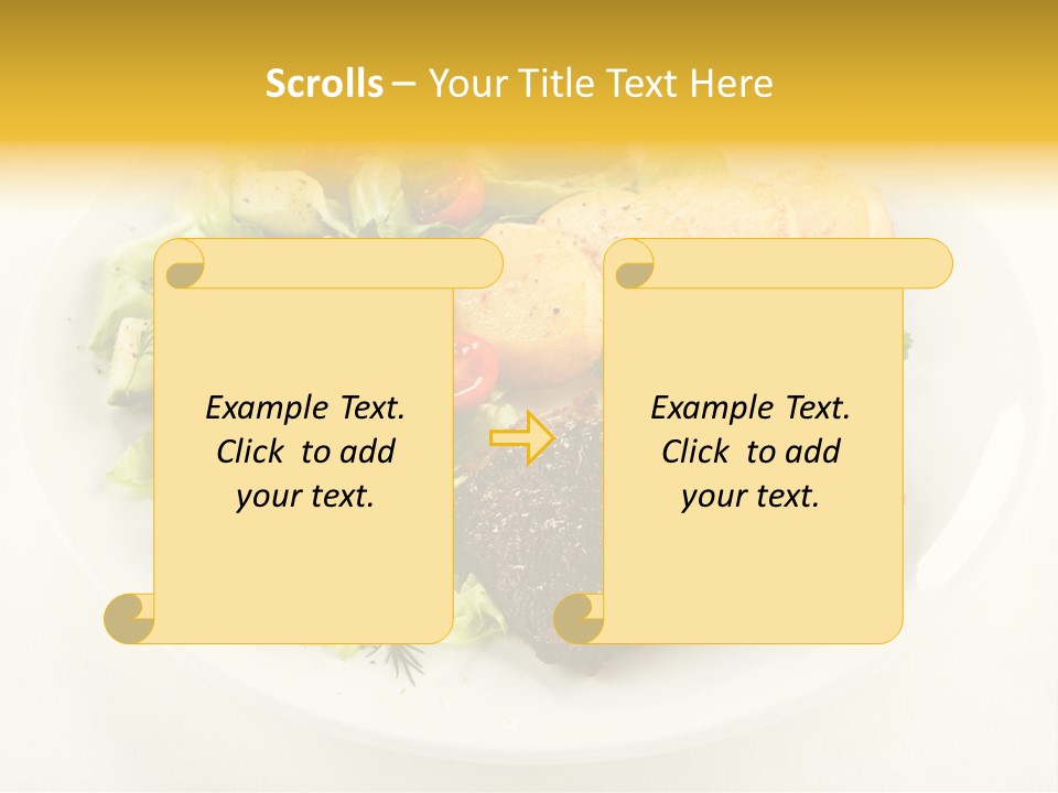 Baked Dinner Barbecue PowerPoint Template