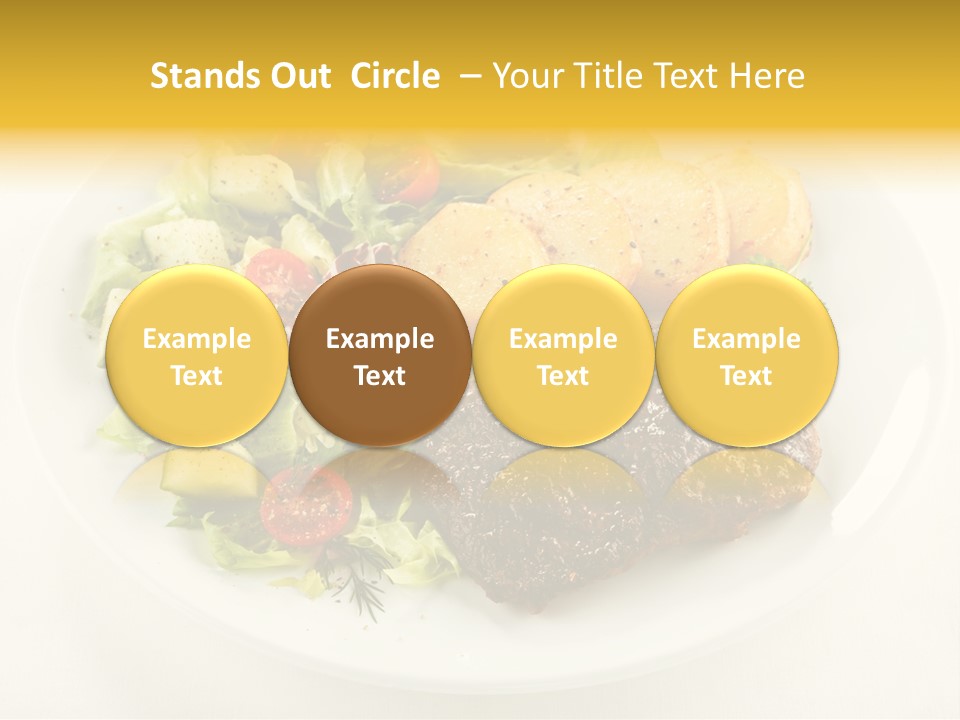 Baked Dinner Barbecue PowerPoint Template