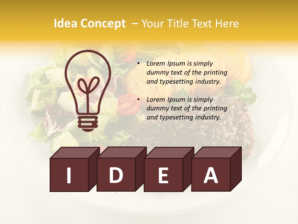 Baked Dinner Barbecue PowerPoint Template
