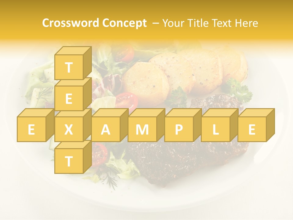 Baked Dinner Barbecue PowerPoint Template