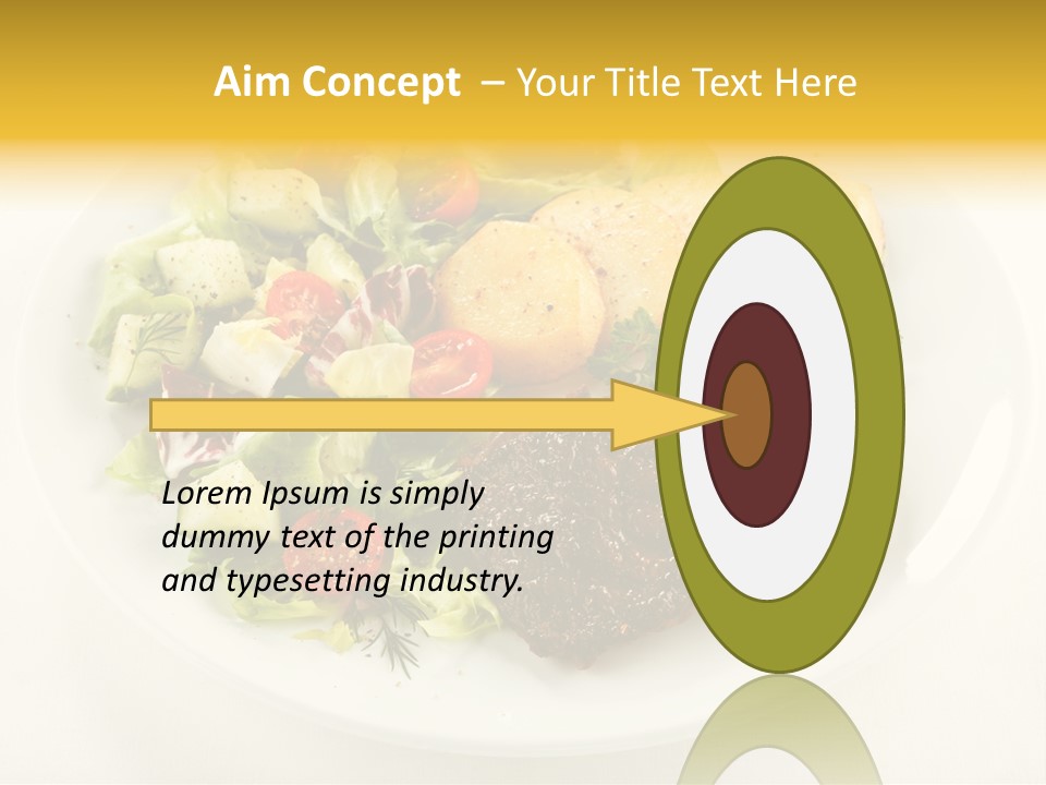 Baked Dinner Barbecue PowerPoint Template