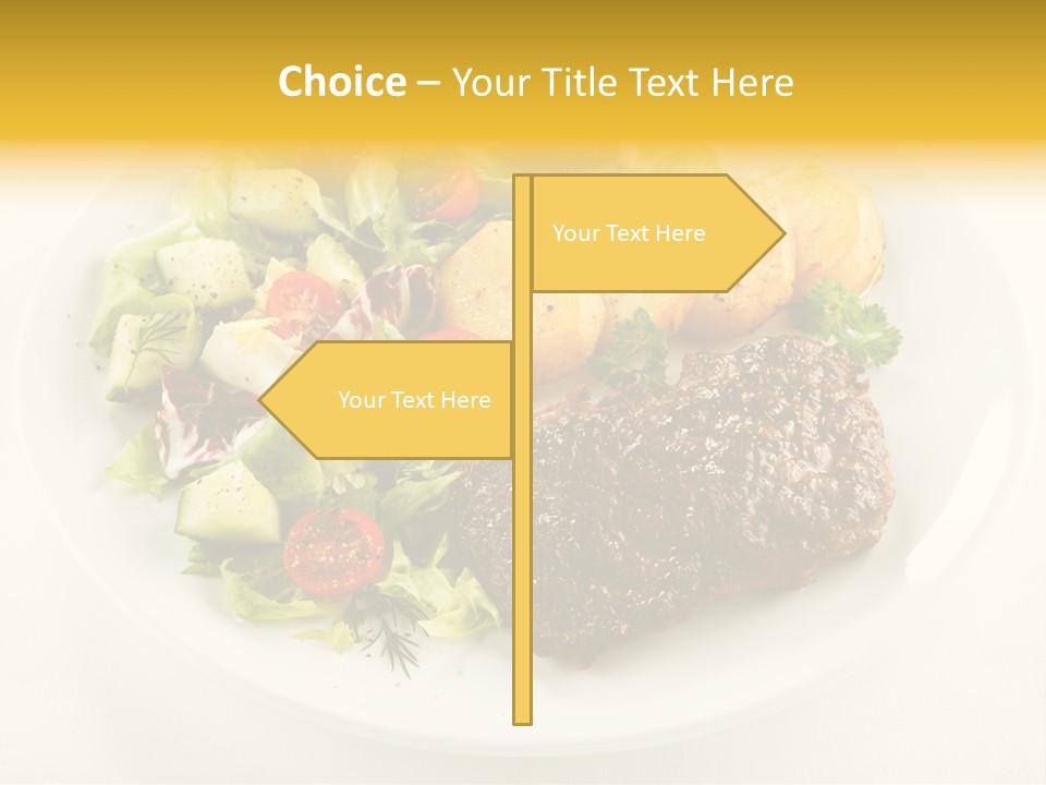 Baked Dinner Barbecue PowerPoint Template