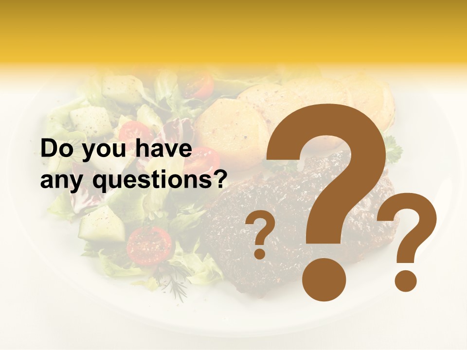 Baked Dinner Barbecue PowerPoint Template