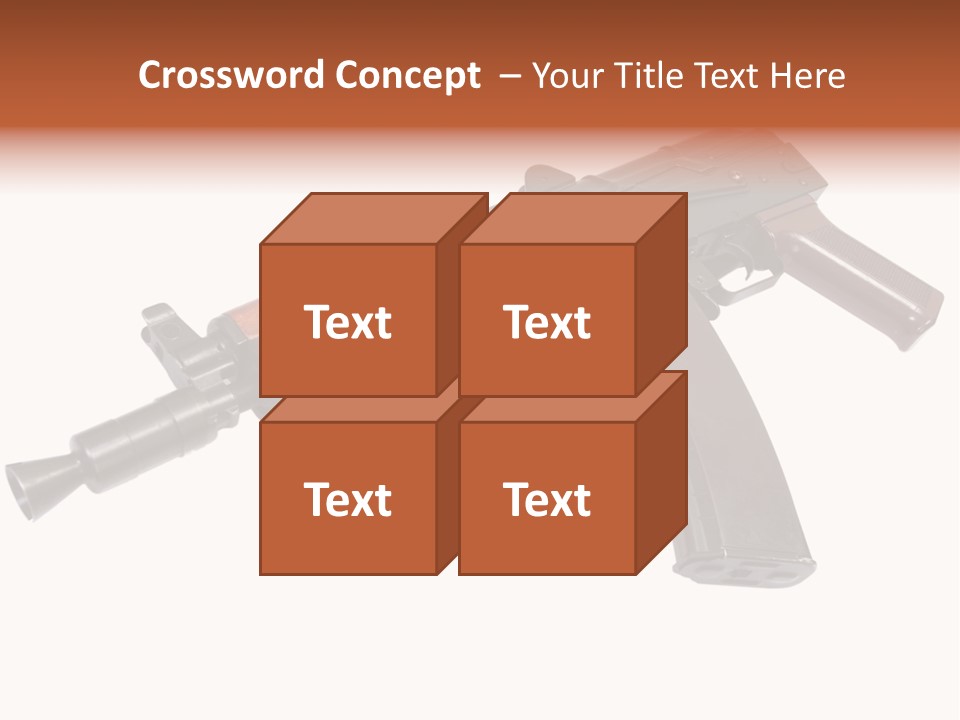 Army Trigger Closeup PowerPoint Template