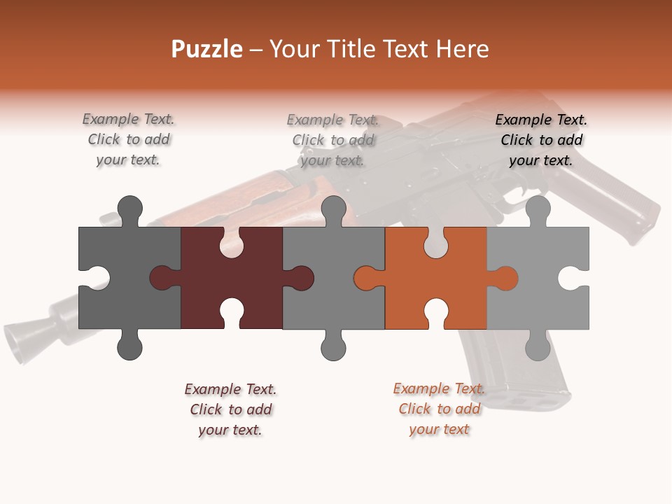 Army Trigger Closeup PowerPoint Template