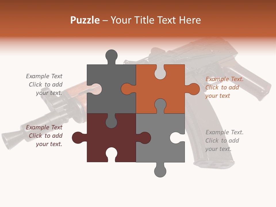 Army Trigger Closeup PowerPoint Template