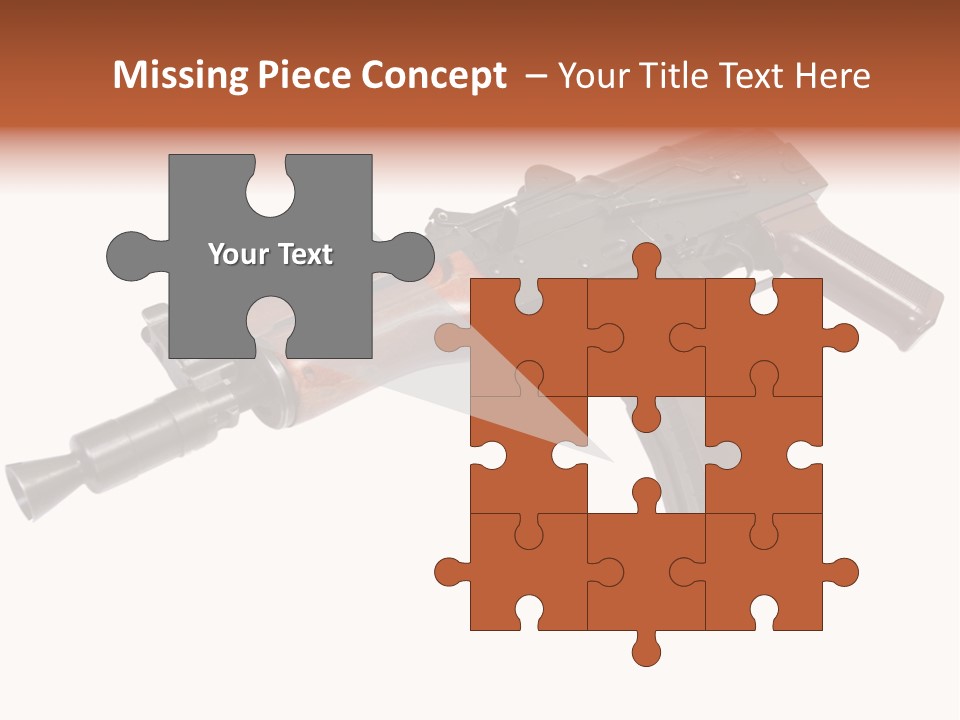 Army Trigger Closeup PowerPoint Template