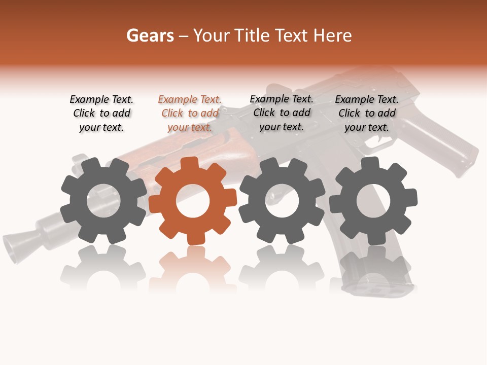 Army Trigger Closeup PowerPoint Template