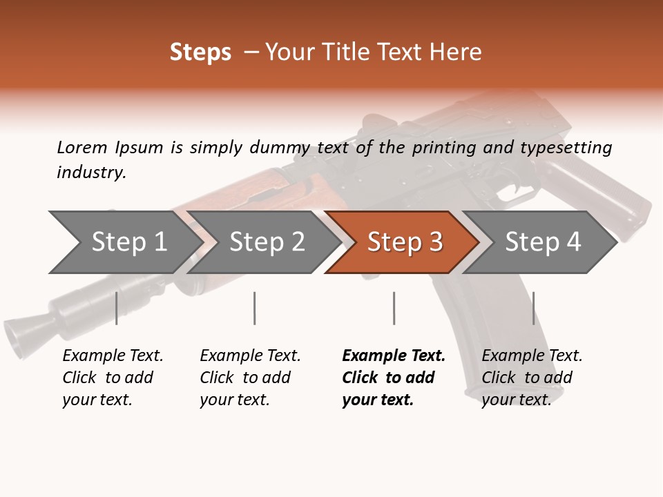 Army Trigger Closeup PowerPoint Template