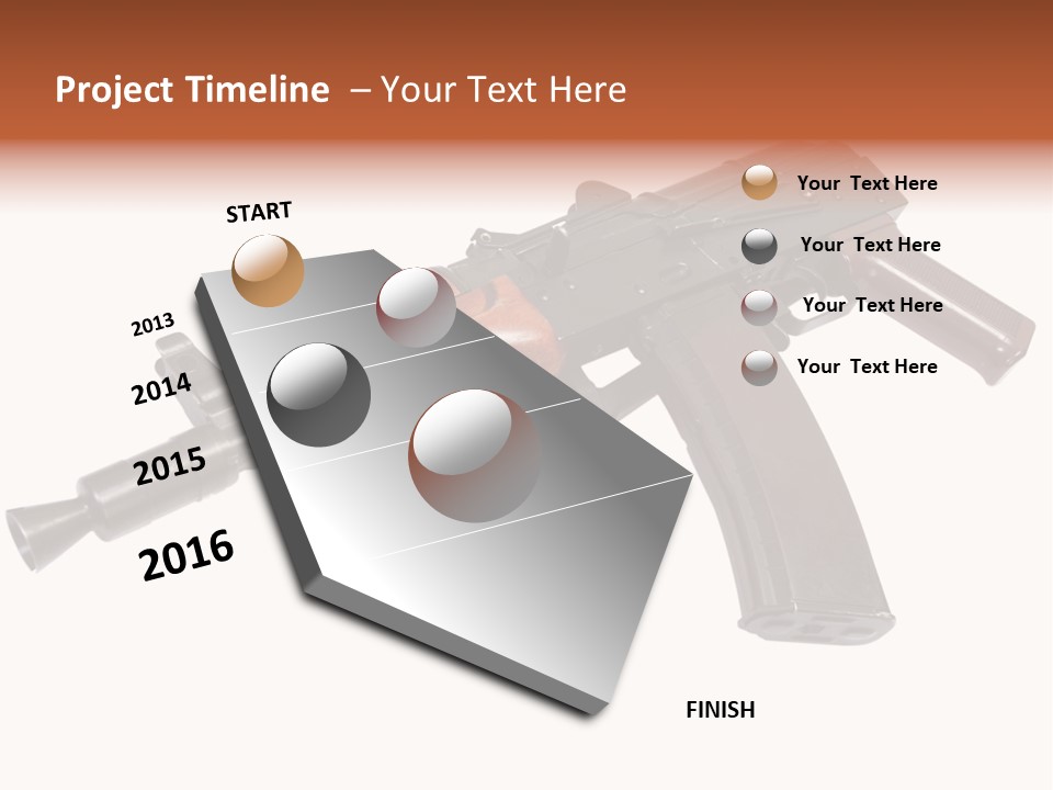 Army Trigger Closeup PowerPoint Template