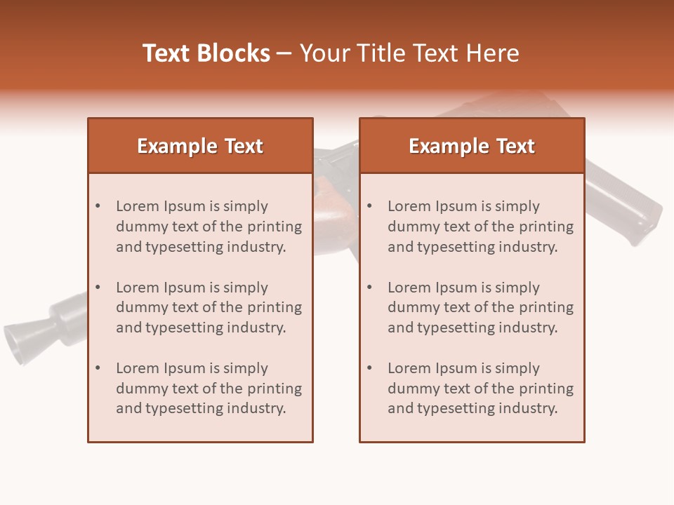 Army Trigger Closeup PowerPoint Template