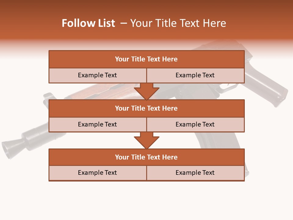 Army Trigger Closeup PowerPoint Template