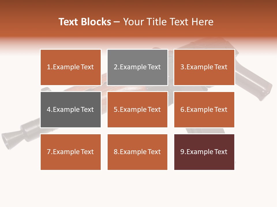 Army Trigger Closeup PowerPoint Template