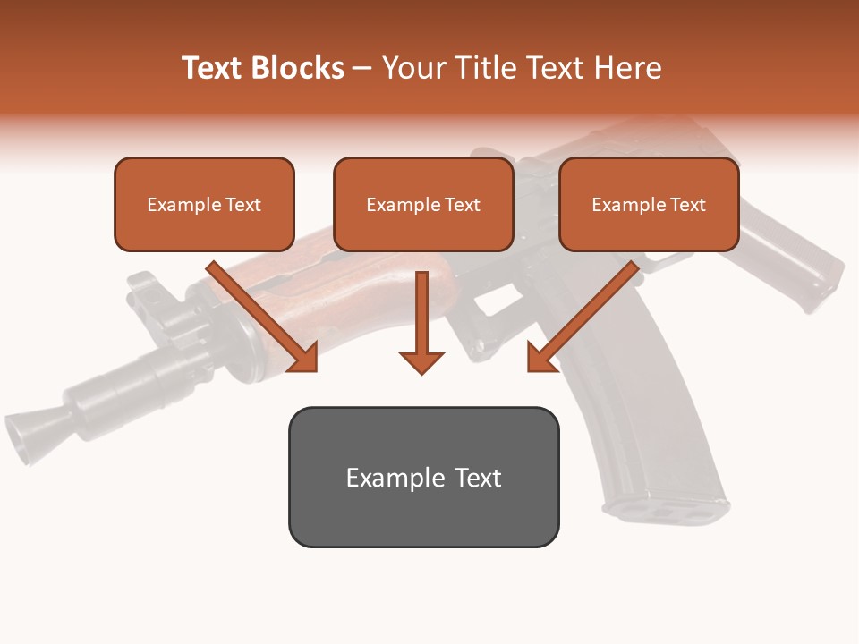 Army Trigger Closeup PowerPoint Template