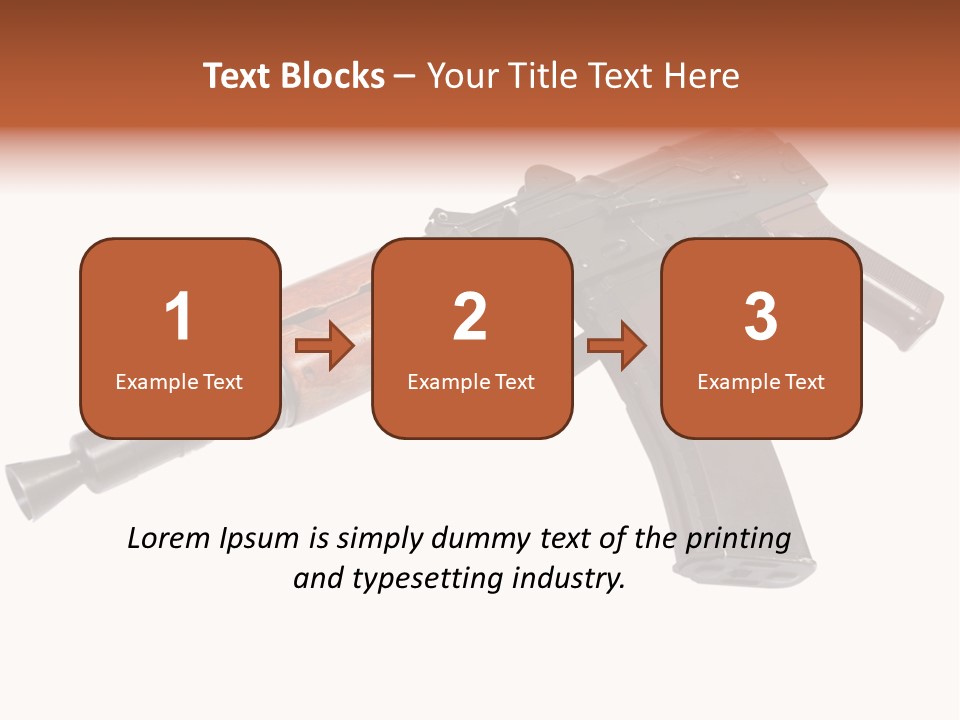 Army Trigger Closeup PowerPoint Template