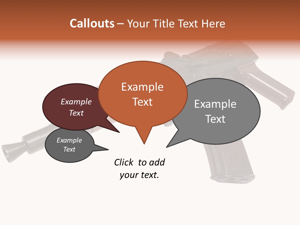 Army Trigger Closeup PowerPoint Template