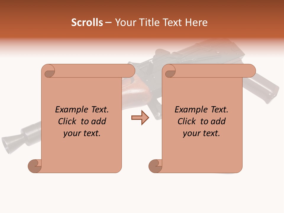 Army Trigger Closeup PowerPoint Template