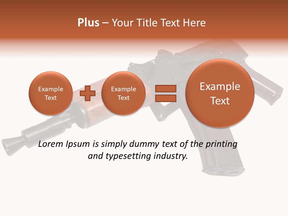Army Trigger Closeup PowerPoint Template