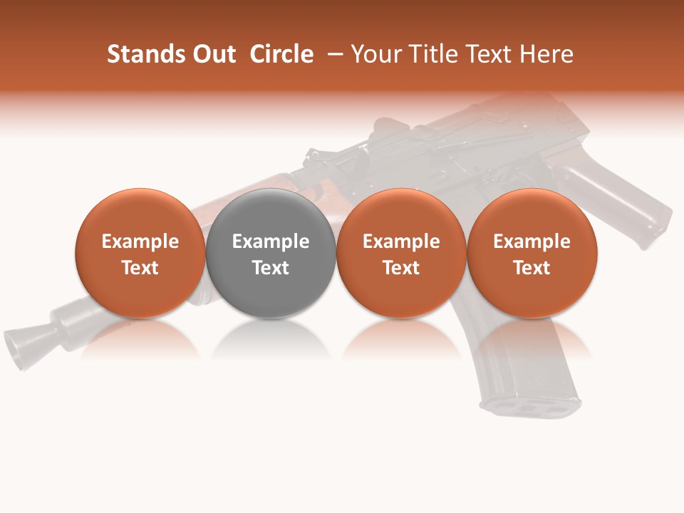 Army Trigger Closeup PowerPoint Template