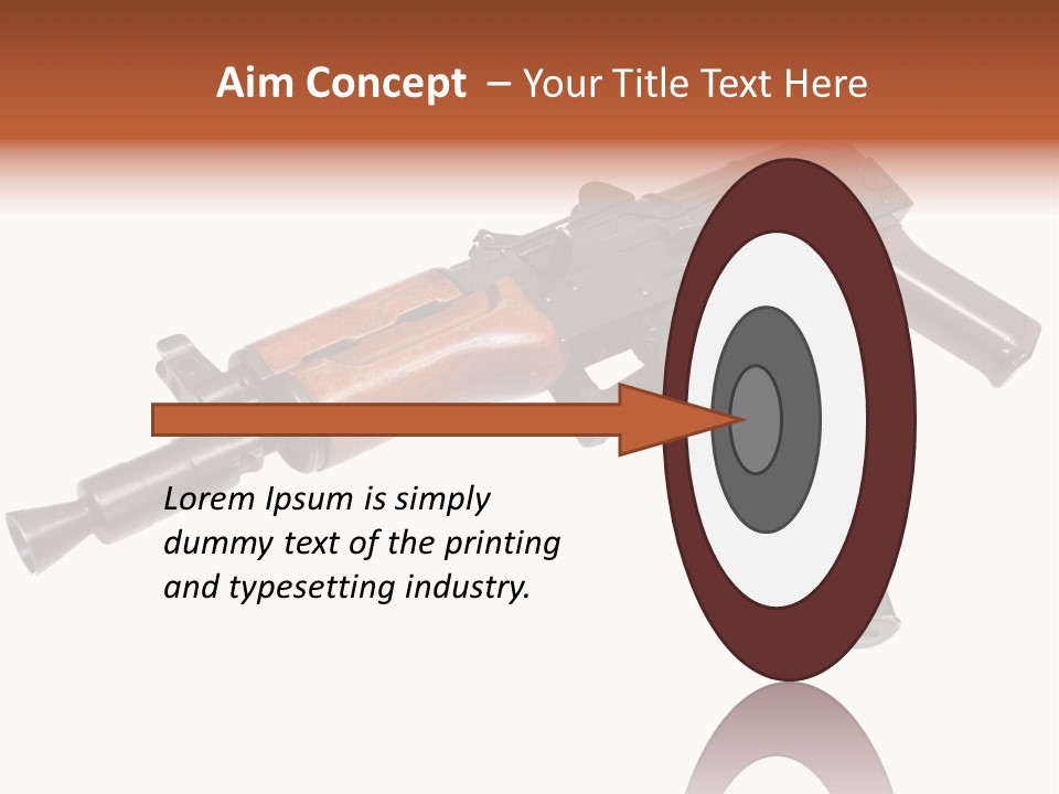 Army Trigger Closeup PowerPoint Template