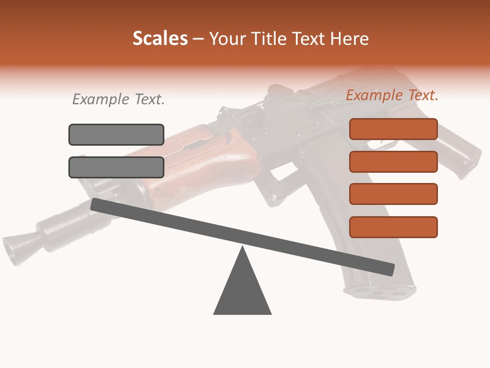 Army Trigger Closeup PowerPoint Template