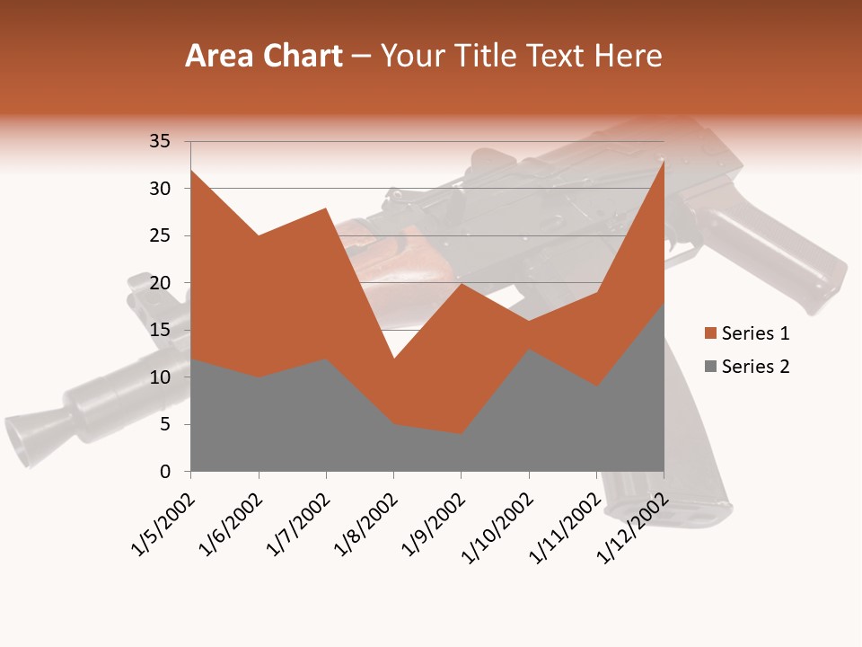 Army Trigger Closeup PowerPoint Template
