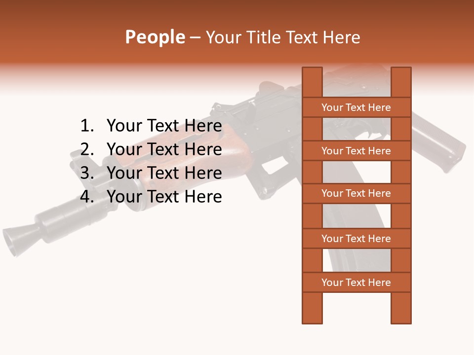 Army Trigger Closeup PowerPoint Template