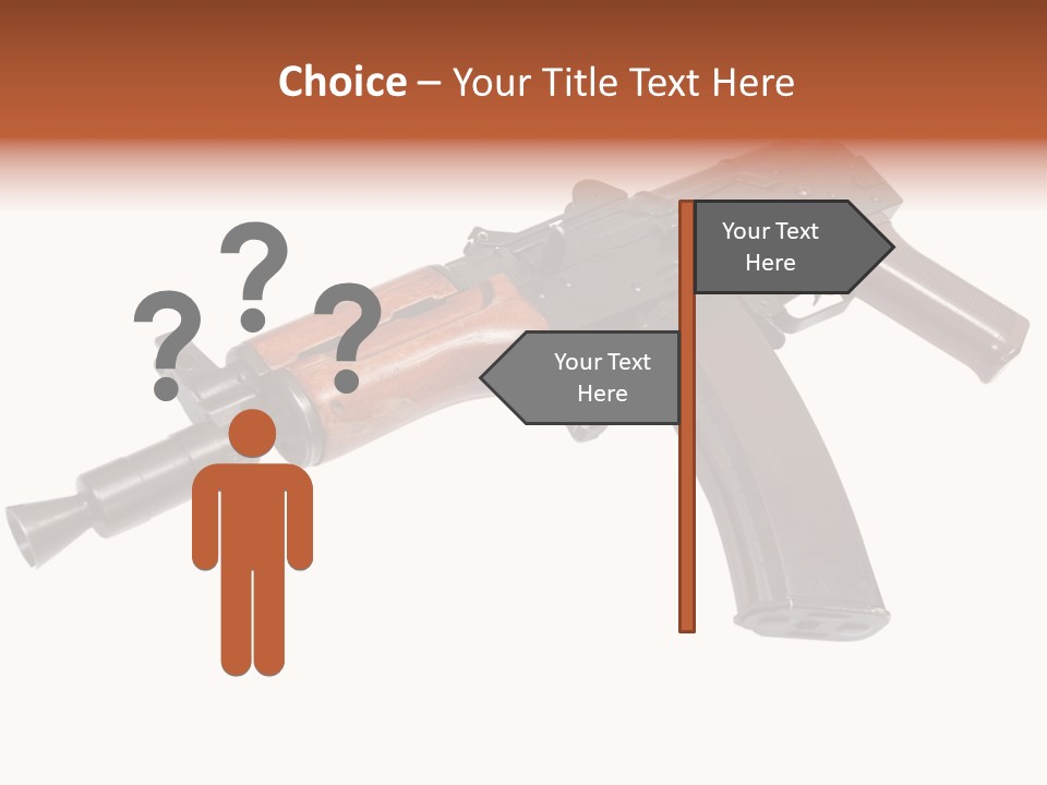 Army Trigger Closeup PowerPoint Template