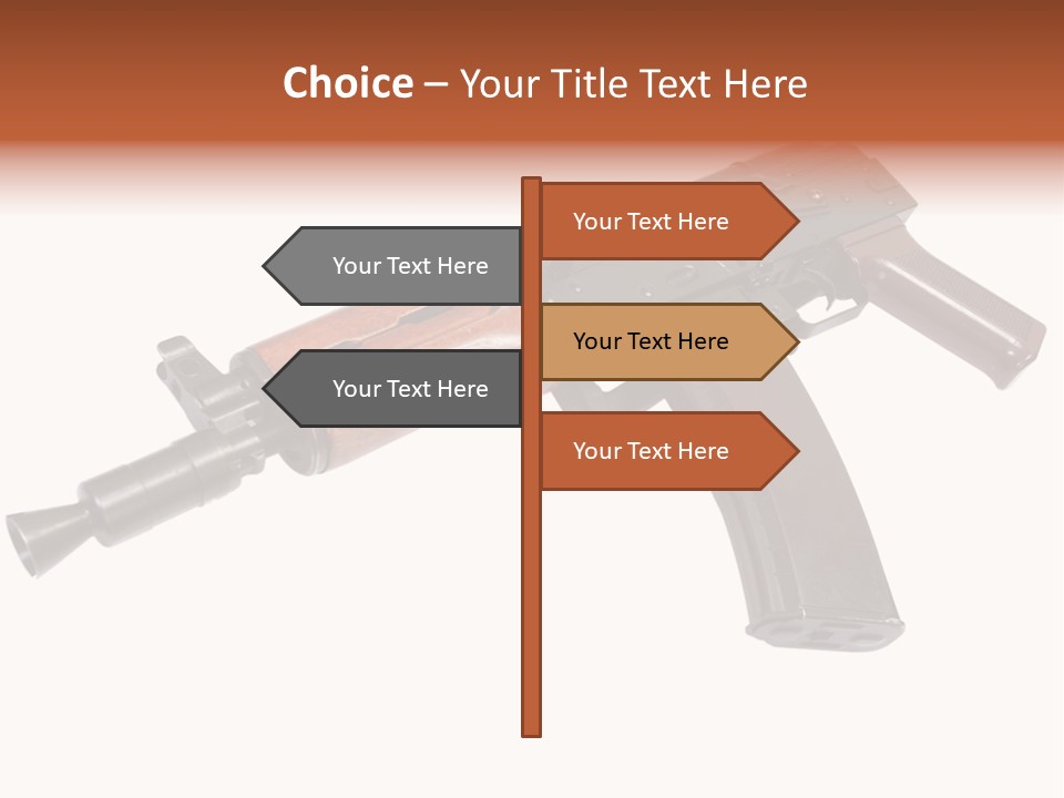 Army Trigger Closeup PowerPoint Template