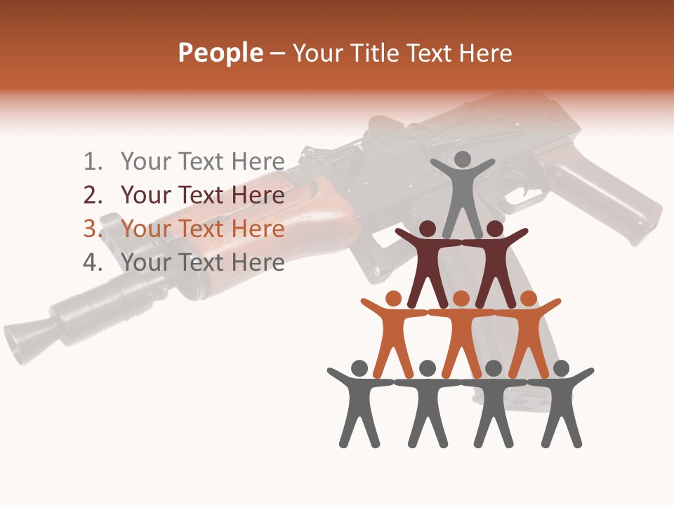 Army Trigger Closeup PowerPoint Template