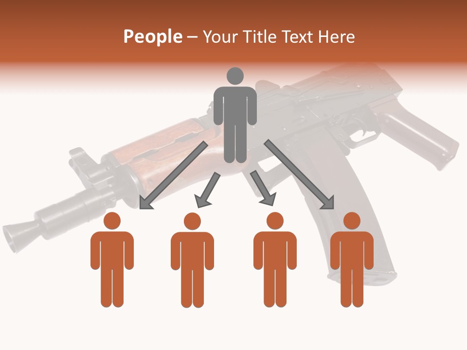 Army Trigger Closeup PowerPoint Template