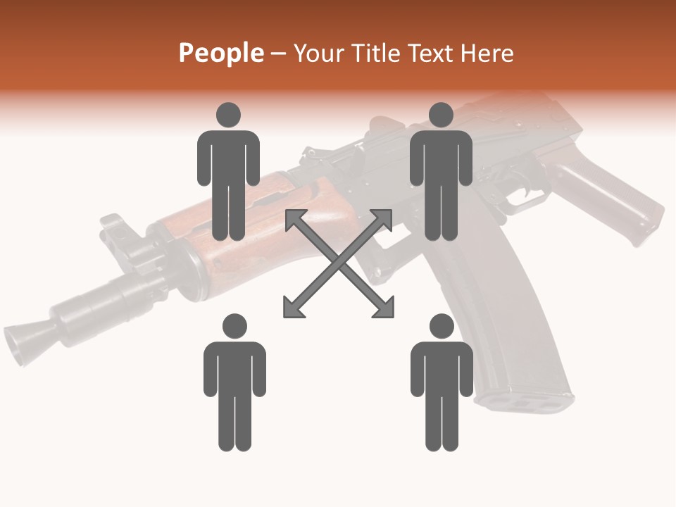 Army Trigger Closeup PowerPoint Template