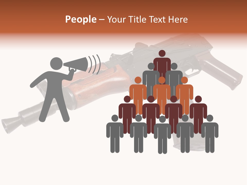 Army Trigger Closeup PowerPoint Template