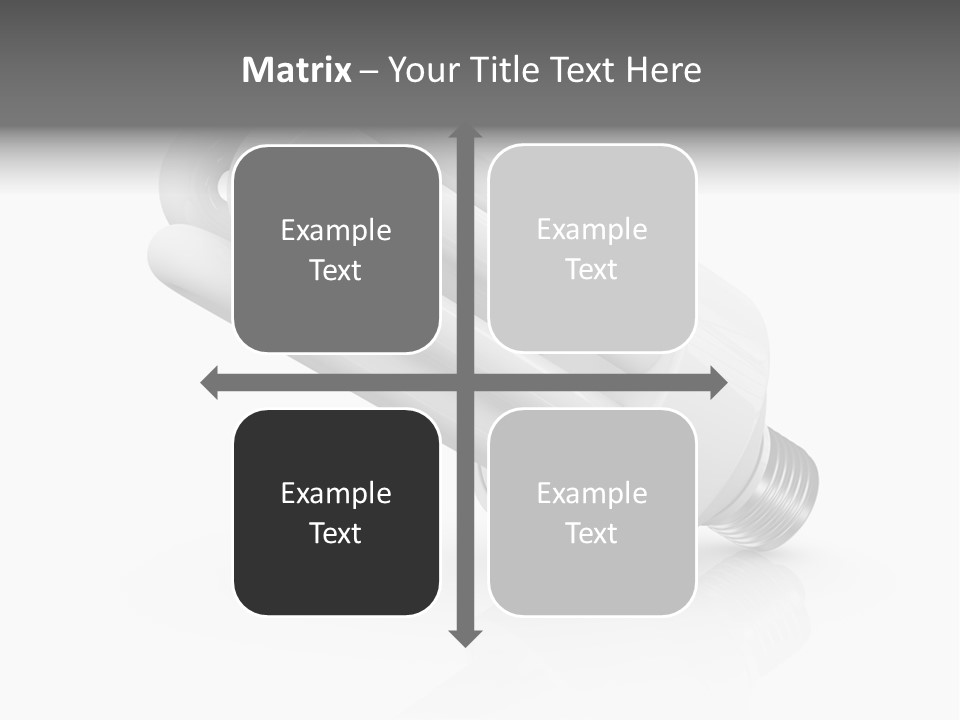 Compact Economy Bulb PowerPoint Template