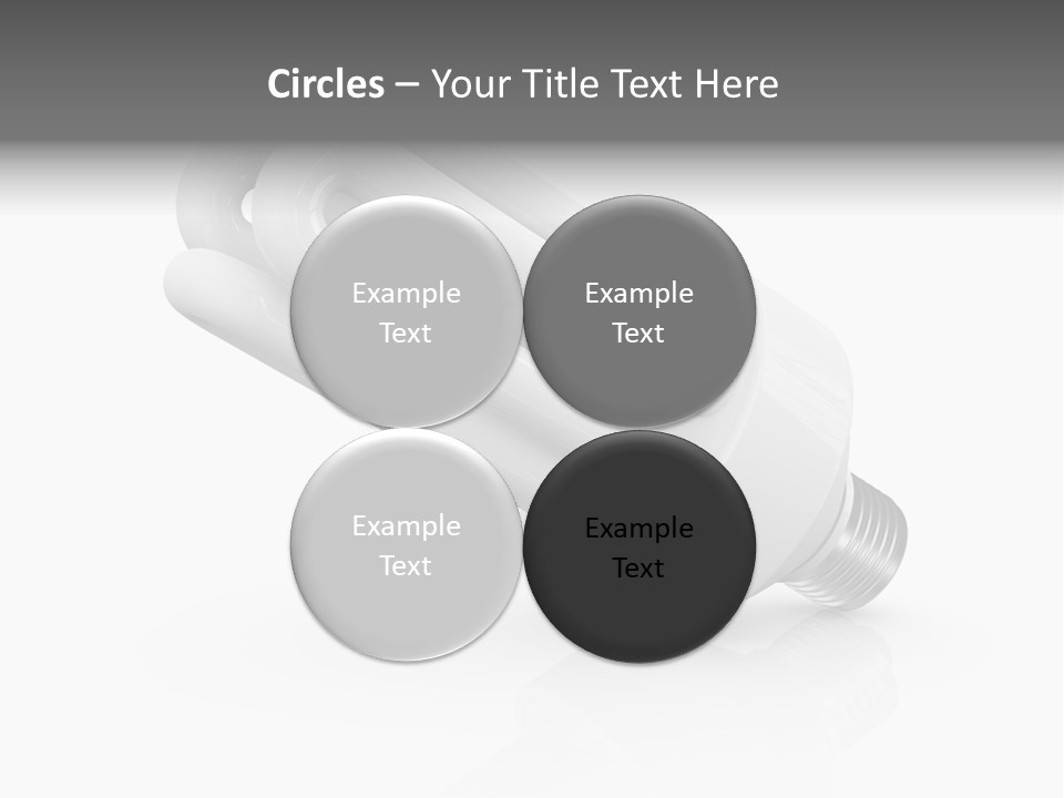 Compact Economy Bulb PowerPoint Template