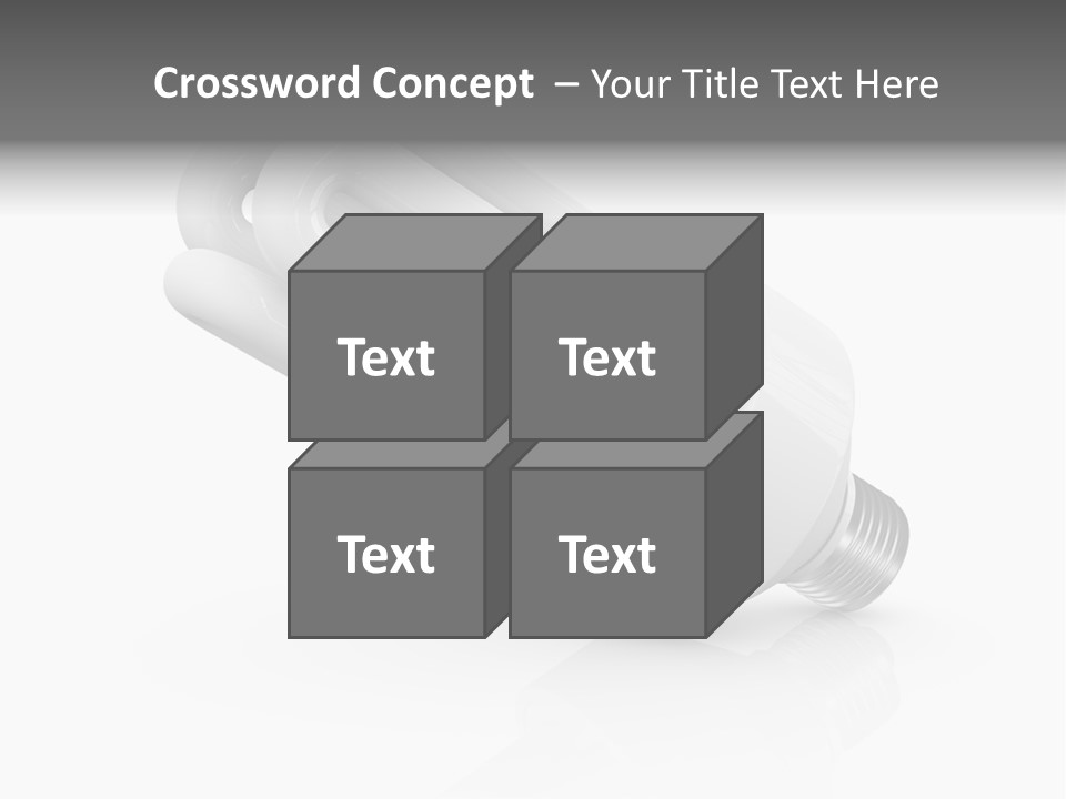 Compact Economy Bulb PowerPoint Template
