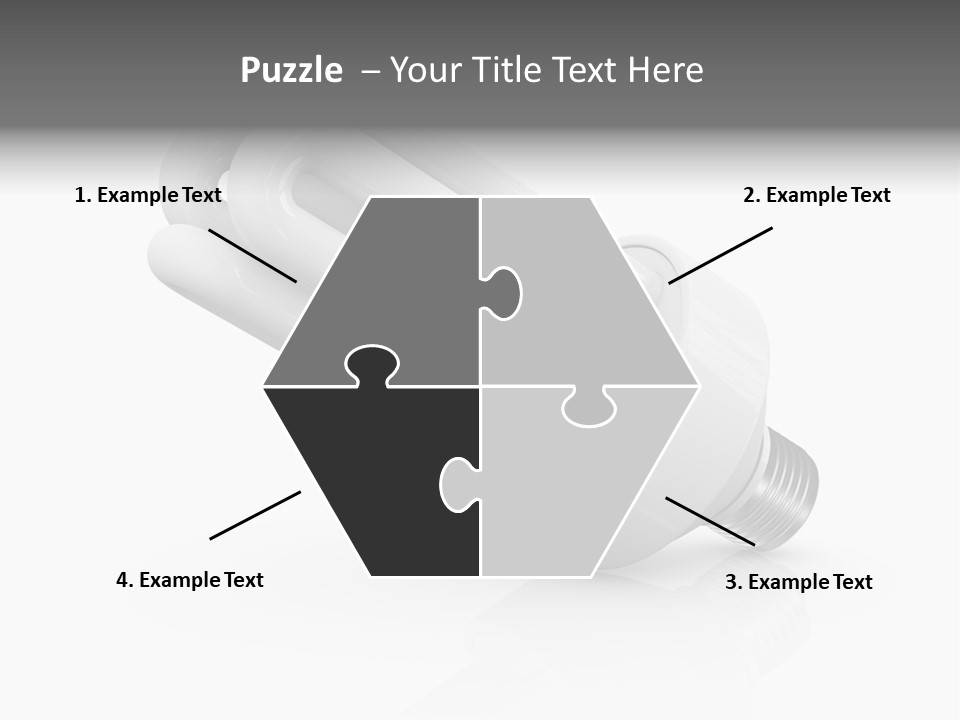 Compact Economy Bulb PowerPoint Template