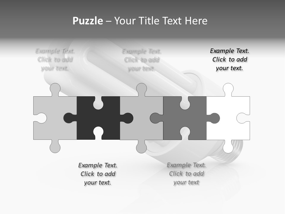 Compact Economy Bulb PowerPoint Template