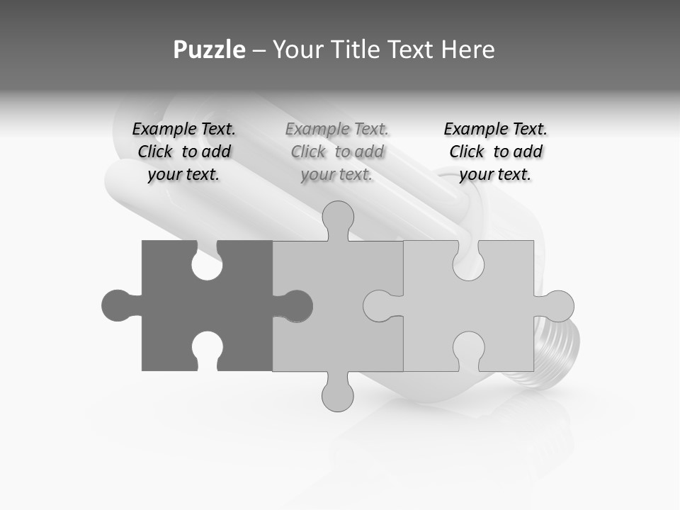 Compact Economy Bulb PowerPoint Template