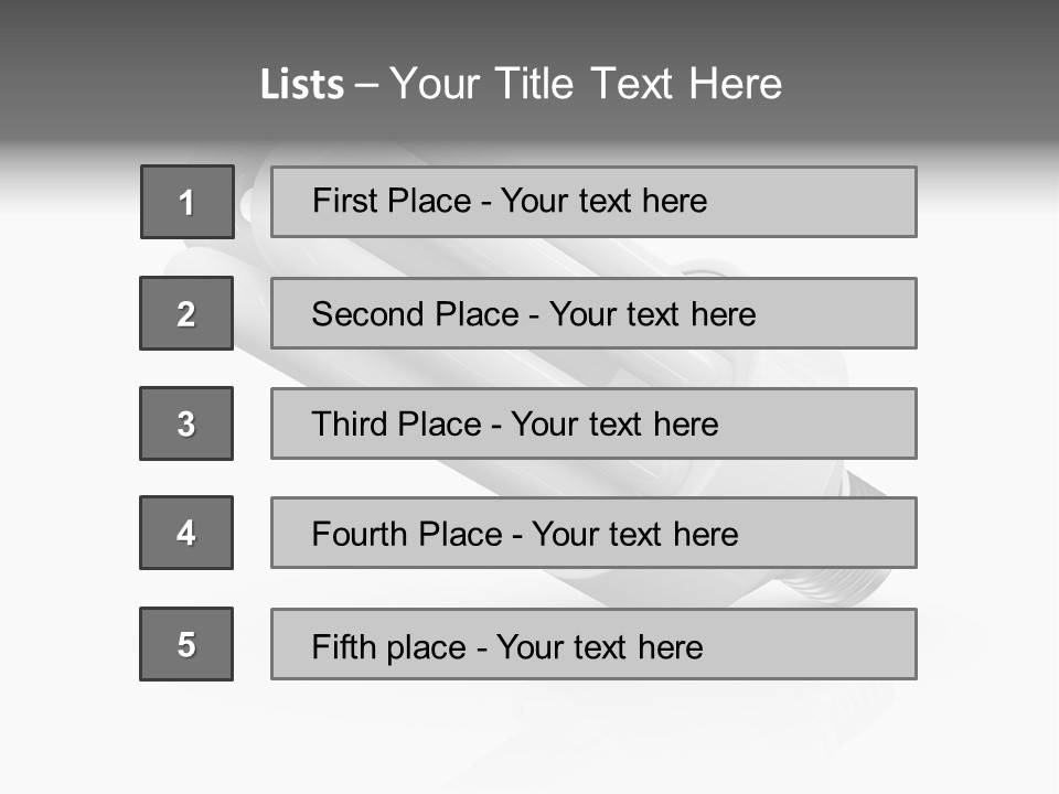 Compact Economy Bulb PowerPoint Template