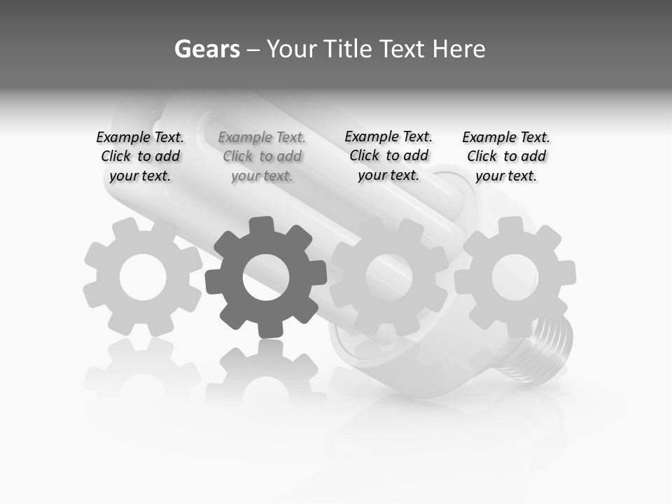 Compact Economy Bulb PowerPoint Template