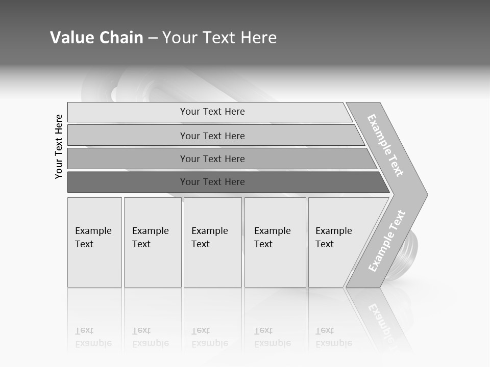 Compact Economy Bulb PowerPoint Template