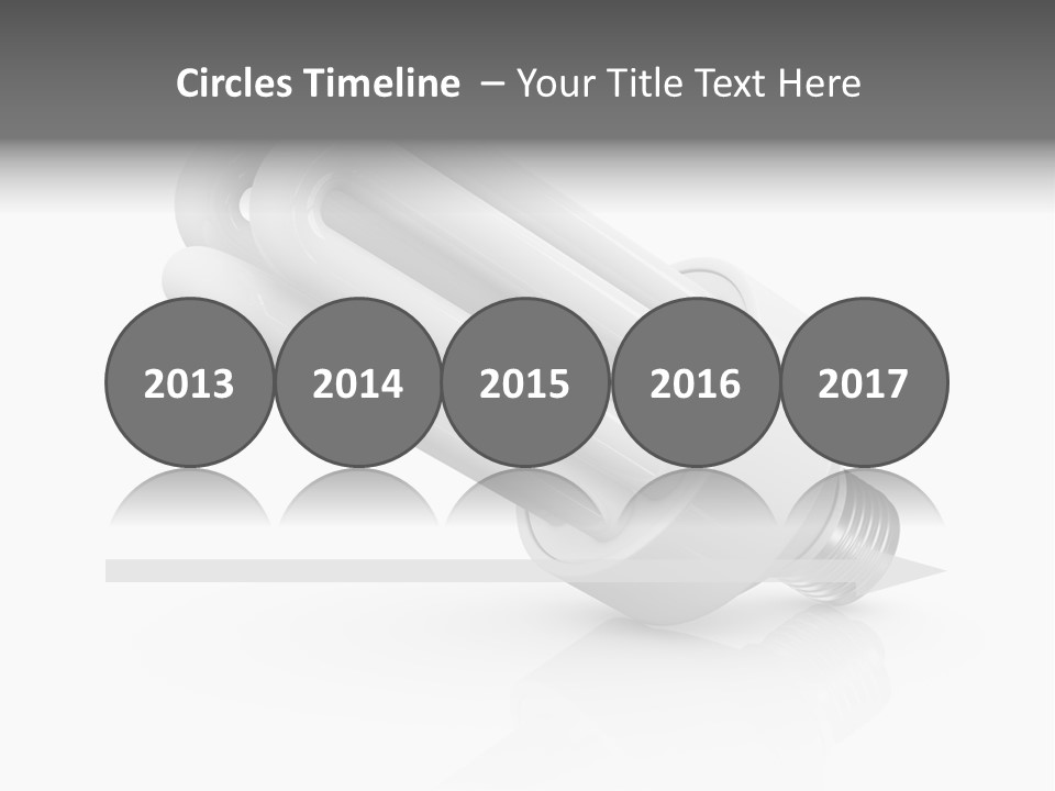 Compact Economy Bulb PowerPoint Template