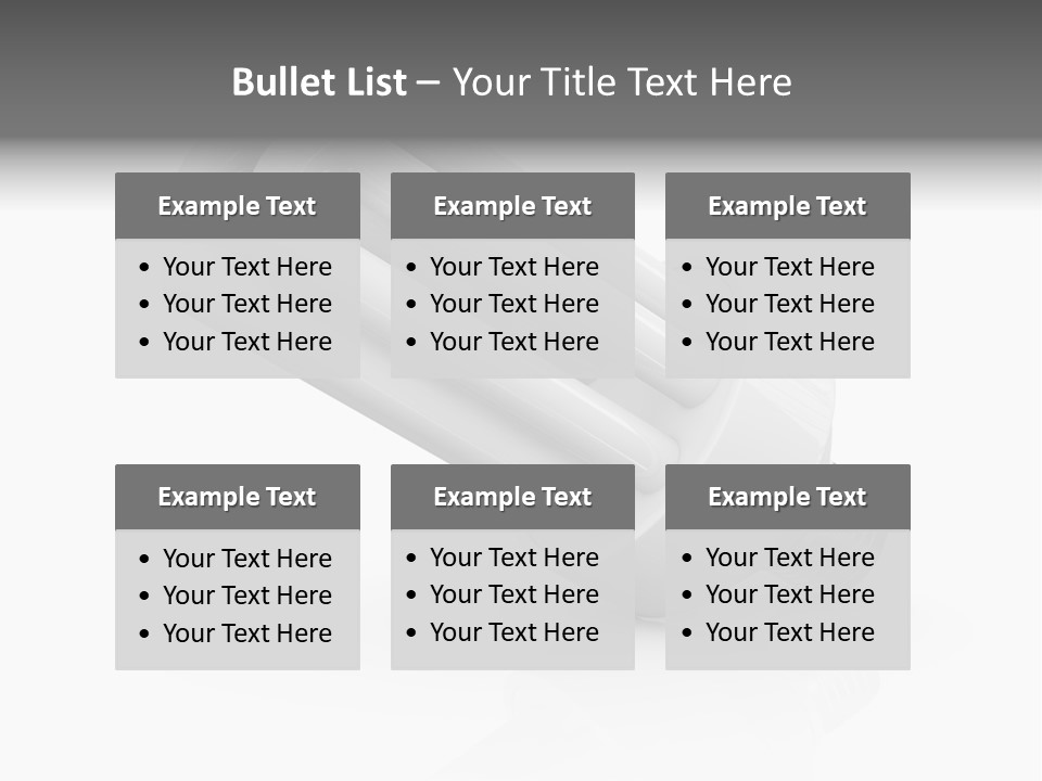 Compact Economy Bulb PowerPoint Template