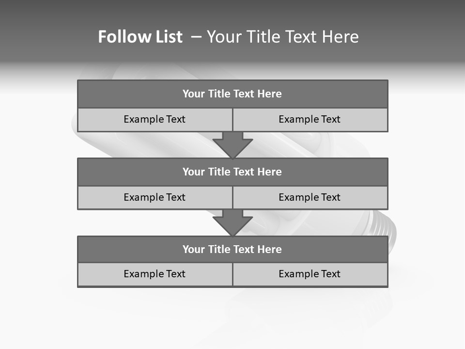 Compact Economy Bulb PowerPoint Template