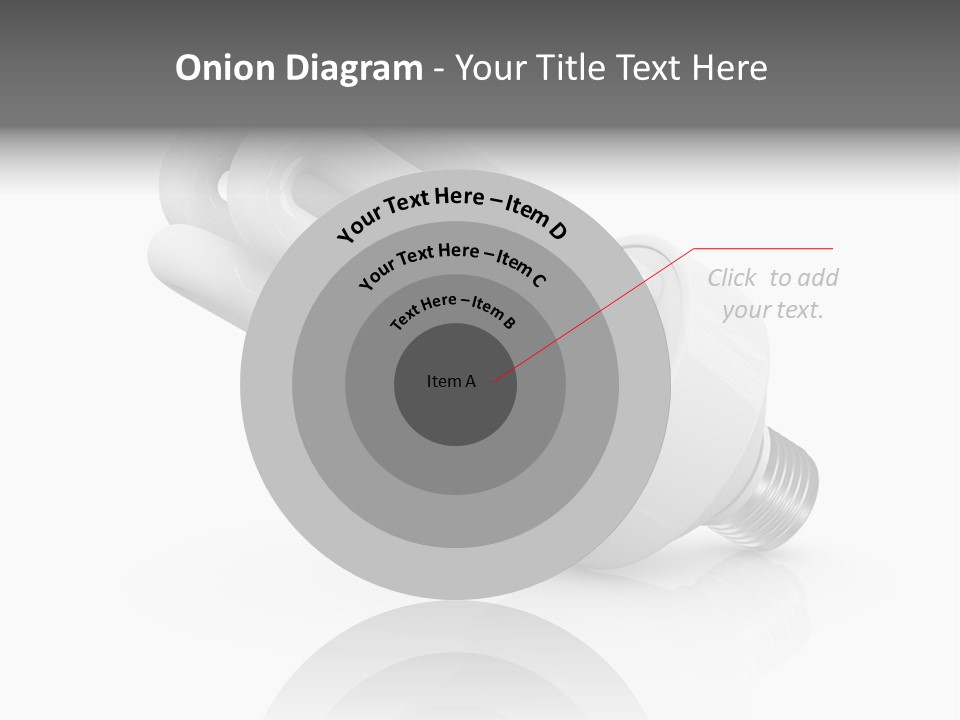 Compact Economy Bulb PowerPoint Template