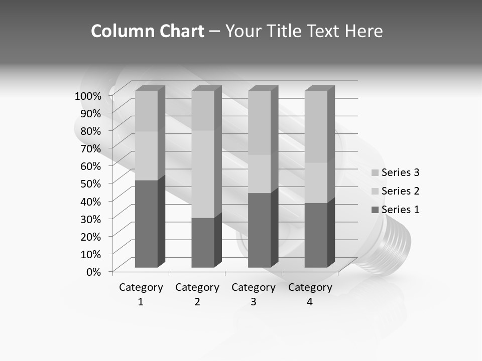 Compact Economy Bulb PowerPoint Template