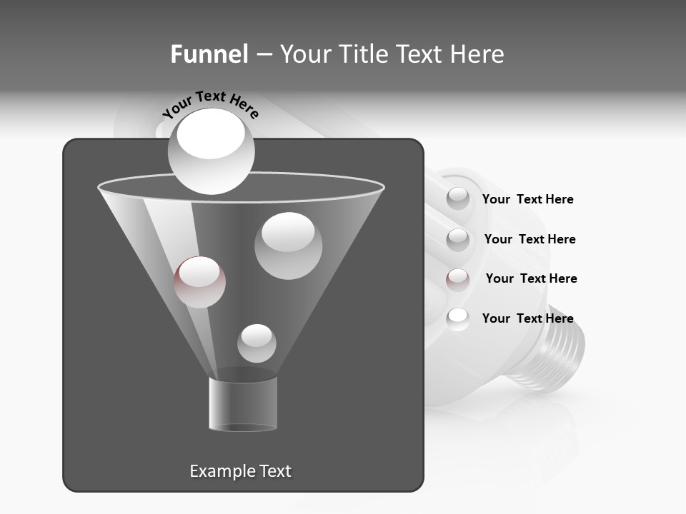 Compact Economy Bulb PowerPoint Template