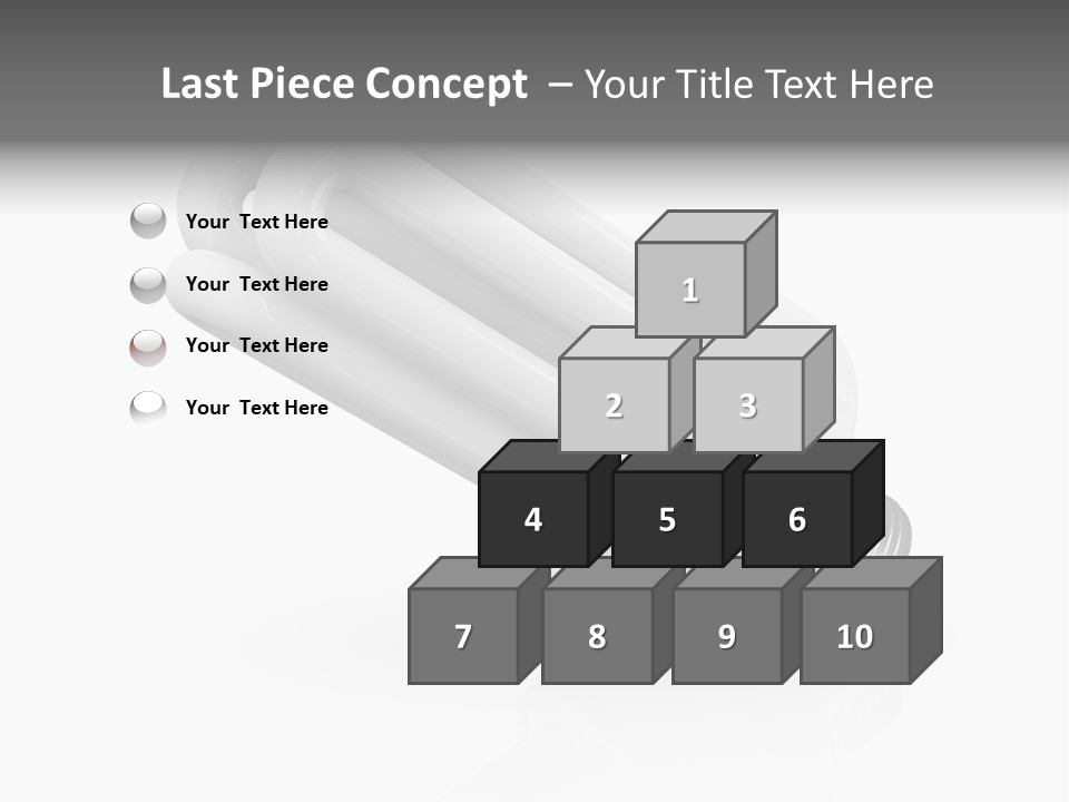 Compact Economy Bulb PowerPoint Template