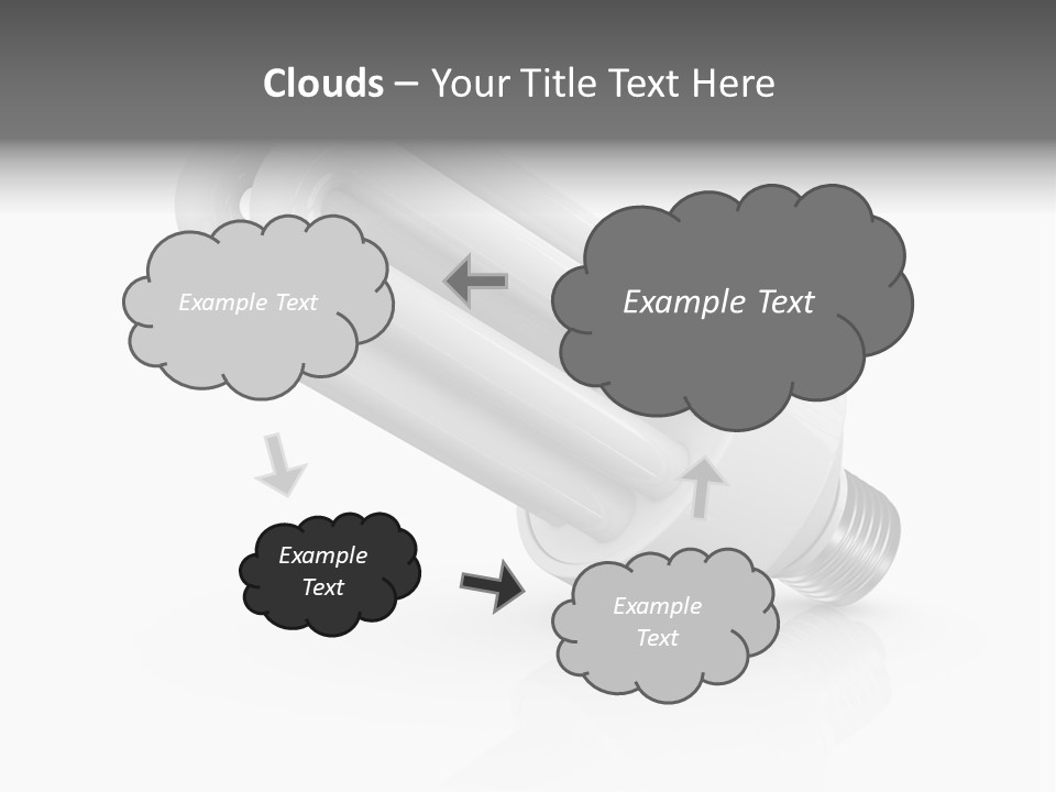 Compact Economy Bulb PowerPoint Template